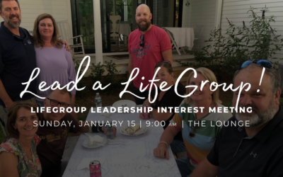 Lead a Lifegroup!