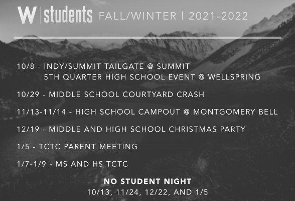 w students fall timeline